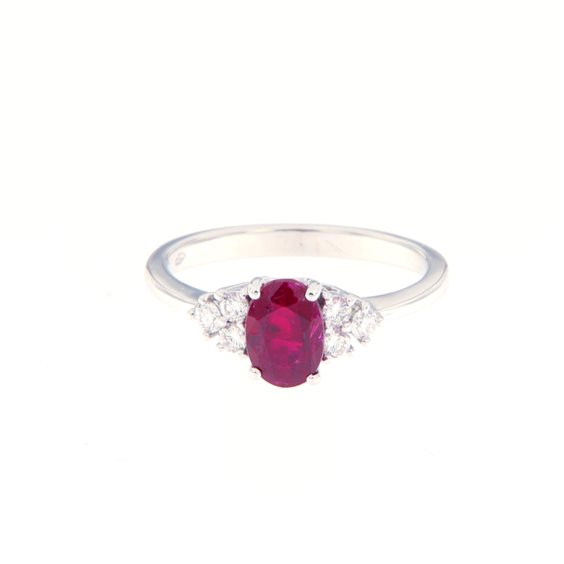 Ring Roman Gioielli Woman in White Gold Rubino 1.18 Ct AN.RUB-J-6 - AN.RUB-J-6